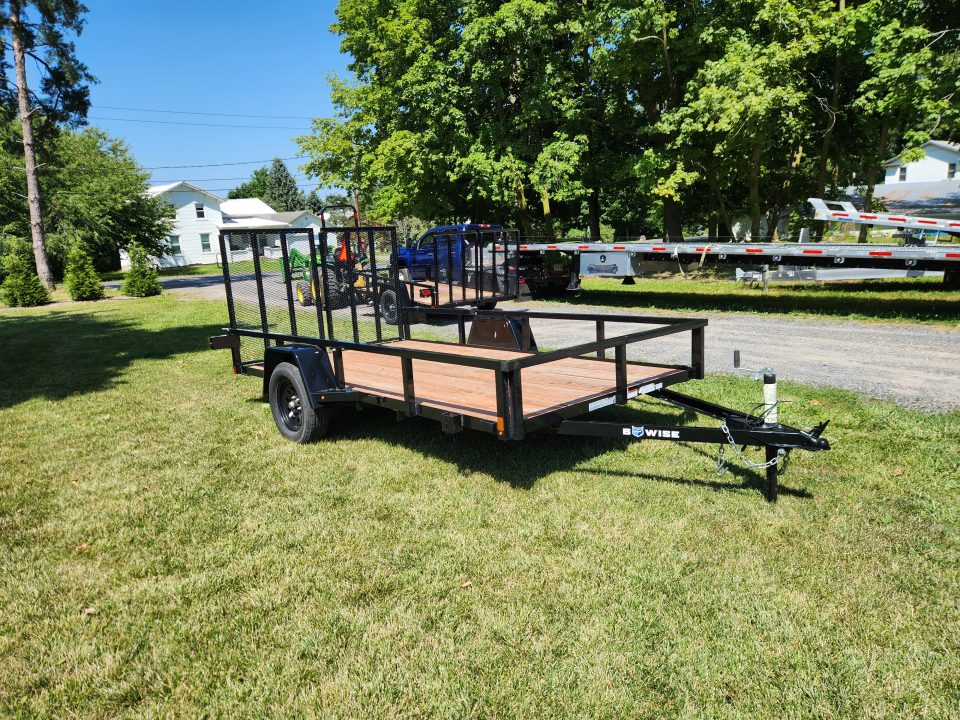 New 2025 BWISE UT3 76x12 3K Single Axle Utility Trailer