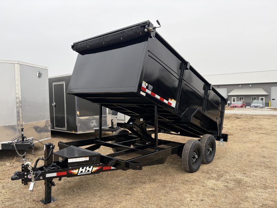 New 2026 H&H Trailers 7x14 4' Side Dump Trailer