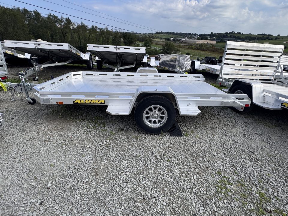 New 2027 Aluma 6'5" x 12 HD Aluminum Tilt Trailer