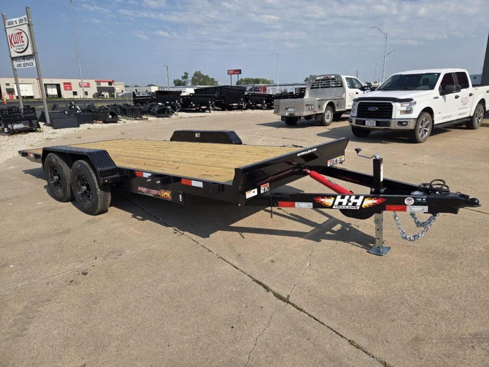 New 2027 H&H Trailers 82x18 Manual Tilt Speed Loader 10K Equipment Trailer