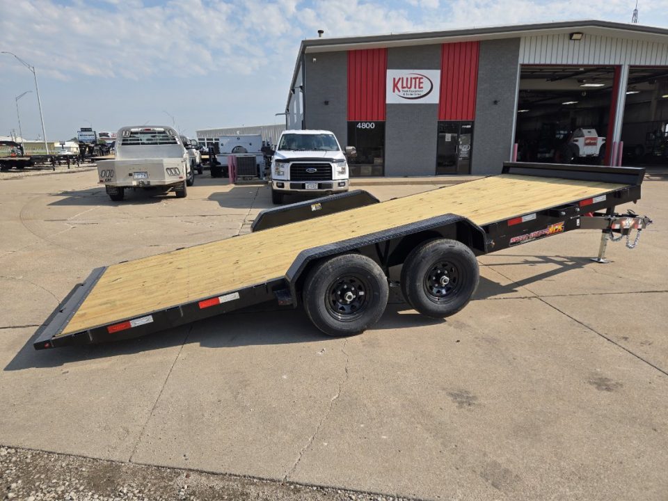 New 2027 H&H Trailers 82x18 Manual Tilt Speed Loader 10K Equipment Trailer