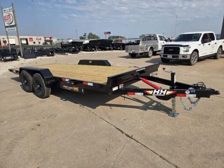 New 2027 H&H Trailers 82x18 Manual Tilt Speed Loader 10K Equipment Trailer