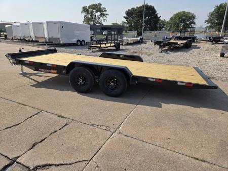 New 2027 H&H Trailers 82x18 Manual Tilt Speed Loader 10K Equipment Trailer