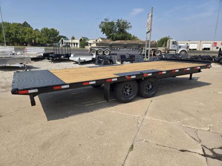 New 2027 H&H Trailers 102x22 Power Tilt Bumper Pull Deckover 15K Equipment Trailer
