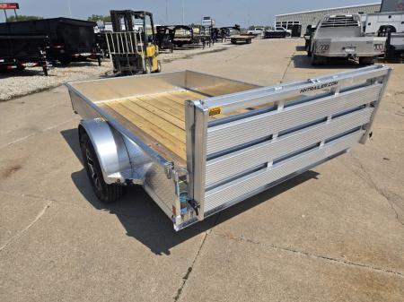 New 2027 H&H Trailers 76x10 Aluminum Solid Side 3K Idler Utility Trailer