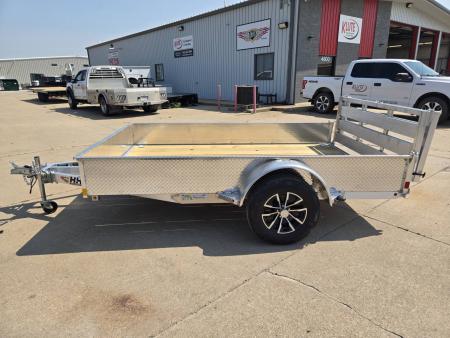 New 2027 H&H Trailers 76x10 Aluminum Solid Side 3K Idler Utility Trailer