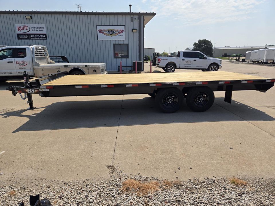 New 2027 H&H Trailers 102x20 Standard Duty Bumper Pull Deckover 14K Equipment Trailer