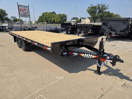 New 2027 H&H Trailers 102x20 Standard Duty Bumper Pull Deckover 14K Equipment Trailer