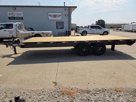 New 2027 H&H Trailers 102x20 Standard Duty Bumper Pull Deckover 14K Equipment Trailer