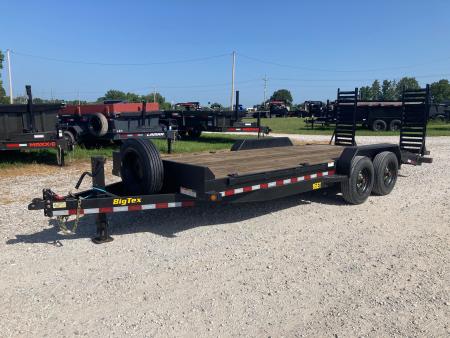 New 2022 Big Tex Trailers 83X20 TANDEM 16K EQUIPMENT W/ STAND UP RAMPS, DOVE TAIL & SPARE Equipment Trailer