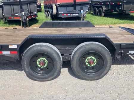 New 2022 Big Tex Trailers 83X20 TANDEM 16K EQUIPMENT W/ STAND UP RAMPS, DOVE TAIL & SPARE Equipment Trailer