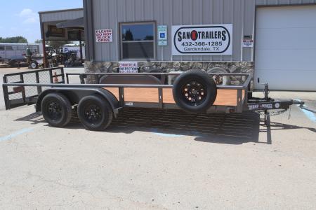 New 2026 Texas Bragg Trailers 83"X16' Extra Wide Pipe Top Utility Trailer