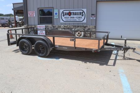 New 2026 Texas Bragg Trailers 77 X14' Square Tubing Top Utility Trailer