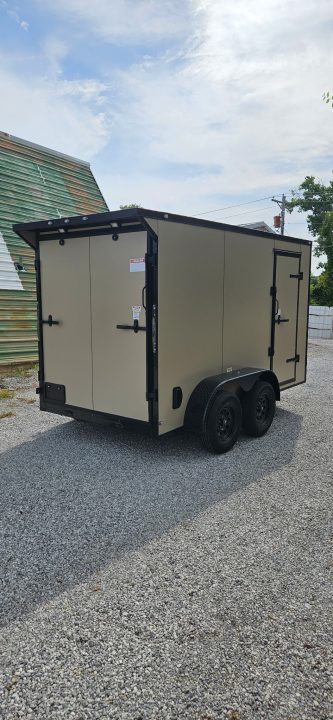 New 2026 Family Trailer 6x12 Tandem Axle Cargo / Enclosed Trailer-Screwless Exterior- Blackout Pkg- Rear Spoiler-Upgraded TORSION Axles