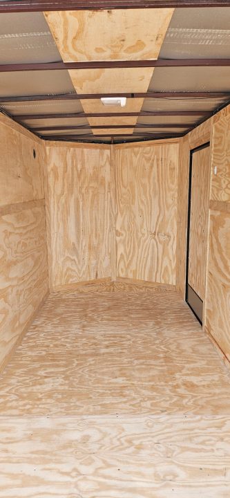 New 2026 Family Trailer 6x12 Tandem Axle Cargo / Enclosed Trailer-Screwless Exterior- Blackout Pkg- Rear Spoiler-Upgraded TORSION Axles