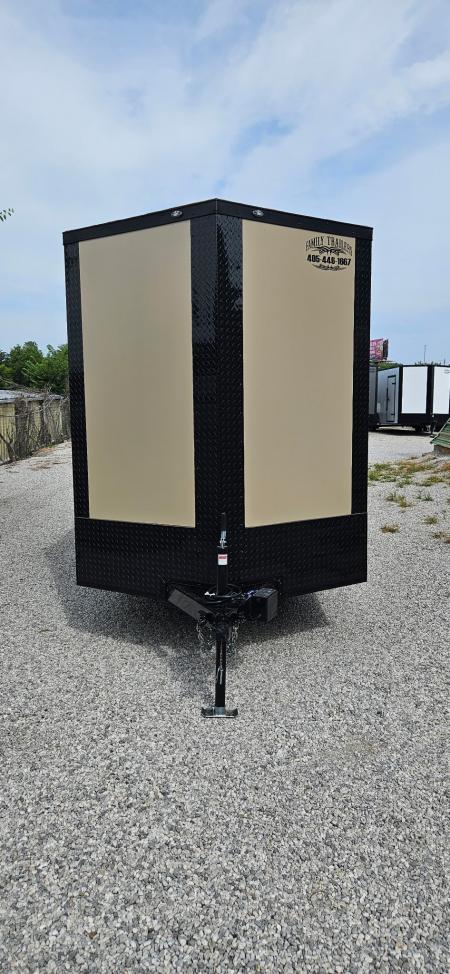 New 2026 Family Trailer 6x12 Tandem Axle Cargo / Enclosed Trailer-Screwless Exterior- Blackout Pkg- Rear Spoiler-Upgraded TORSION Axles