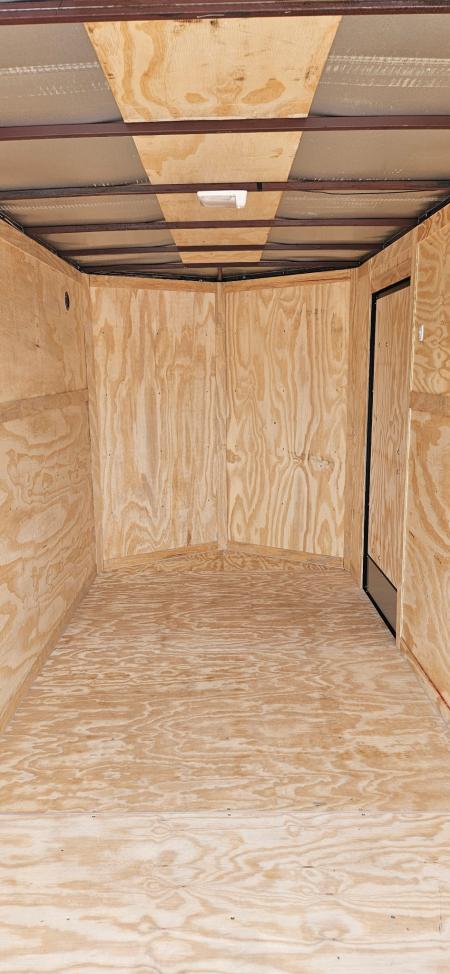 New 2026 Family Trailer 6x12 Tandem Axle Cargo / Enclosed Trailer-Screwless Exterior- Blackout Pkg- Rear Spoiler-Upgraded TORSION Axles