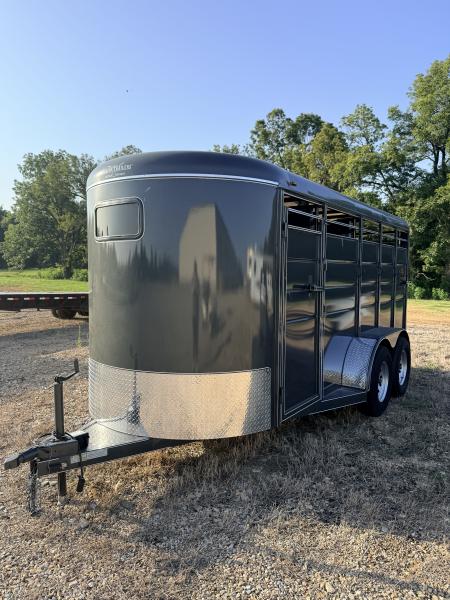 New 2026 Calico Trailers 6 ft x 16 ft Bumper Pull 3 Horse Slant Stock / Stock Combo Trailer