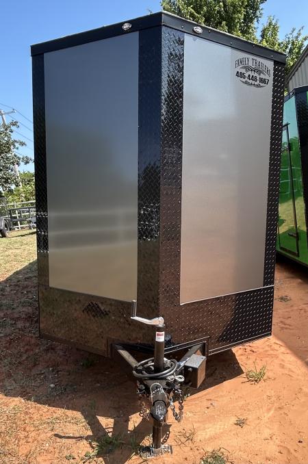 New 2026 Family Trailer 6x12 Tandem Axle Cargo / Enclosed Trailer-Screwless Exterior-Blackout Pkg- Rear Spoiler-Torsion Axle Upgrade