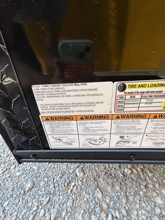 New 2026 Family Trailer 8.5x16 Tandem Axle Cargo / Enclosed Trailer-Screwless Exterior-Blackout Pkg-Rear Spoiler