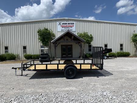 New 2026 Triple R 6X14 UTILITY 4FT RAMP GATE Utility Trailer