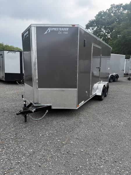 New 2027 Homesteader 7x16IT V-Nose - - 7' Interior - REAR SPOILER - OHV PKG. - ESCAPE DOOR