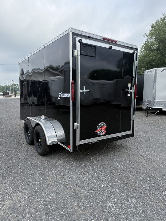 New 2027 Homesteader 6x12 V-Nose - Black - Ramp Door