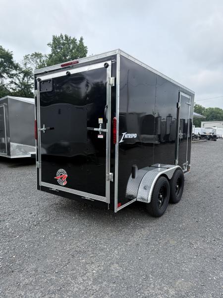 New 2027 Homesteader 6x12 V-Nose - Black - Ramp Door