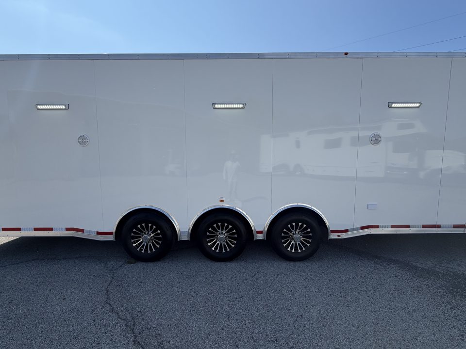New 2026 Vintage Trailers 8.5x34 Race Trailer with Bathroom Package