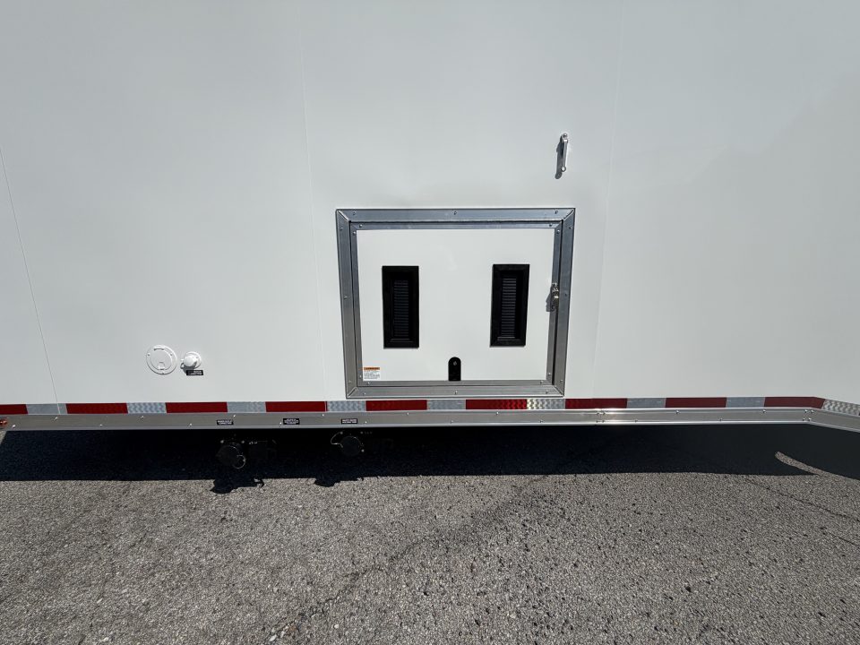 New 2026 Vintage Trailers 8.5x34 Race Trailer with Bathroom Package