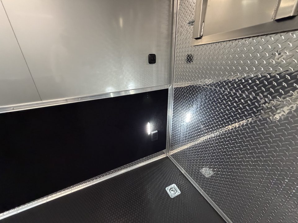 New 2026 Vintage Trailers 8.5x34 Race Trailer with Bathroom Package