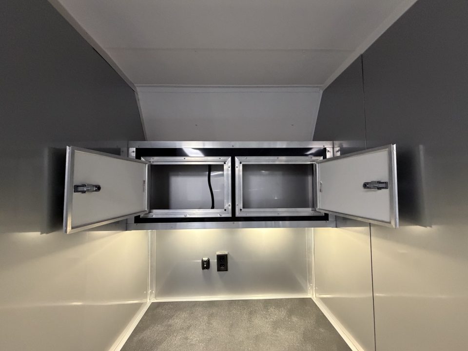 New 2026 Vintage Trailers 8.5x34 Race Trailer with Bathroom Package