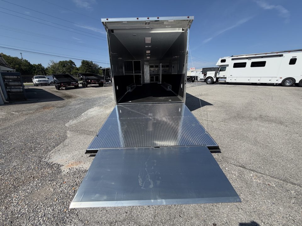 New 2026 Vintage Trailers 8.5x34 Race Trailer with Bathroom Package