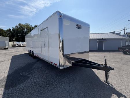New 2026 Vintage Trailers 8.5x34 Race Trailer with Bathroom Package