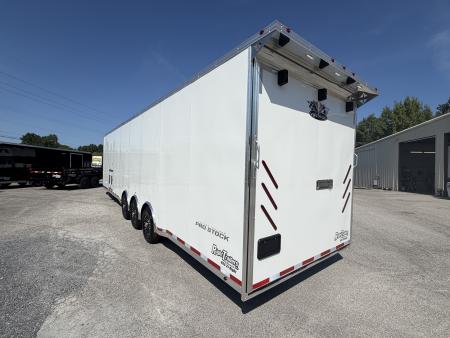 New 2026 Vintage Trailers 8.5x34 Race Trailer with Bathroom Package