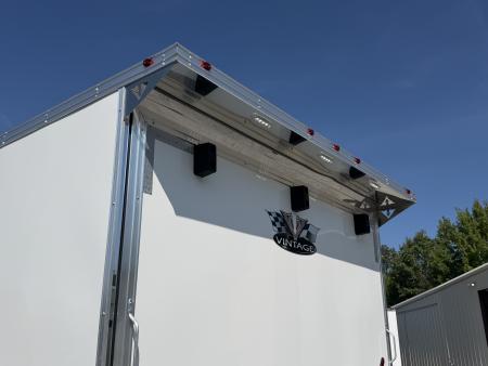 New 2026 Vintage Trailers 8.5x34 Race Trailer with Bathroom Package