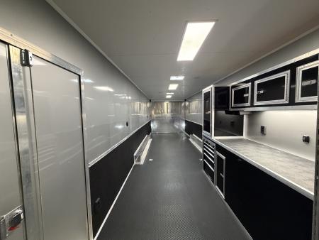 New 2026 Vintage Trailers 8.5x34 Race Trailer with Bathroom Package