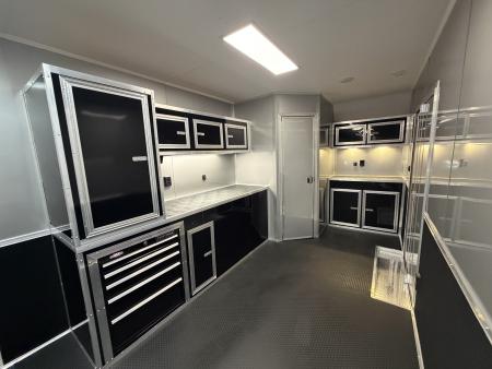 New 2026 Vintage Trailers 8.5x34 Race Trailer with Bathroom Package