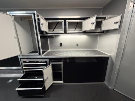 New 2026 Vintage Trailers 8.5x34 Race Trailer with Bathroom Package