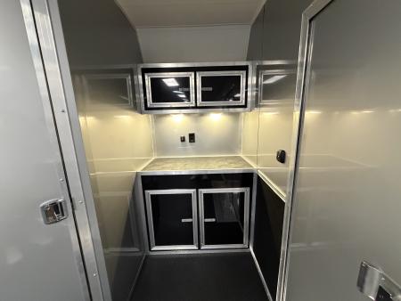 New 2026 Vintage Trailers 8.5x34 Race Trailer with Bathroom Package