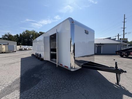 New 2026 Vintage Trailers 8.5x34 Race Trailer with Bathroom Package
