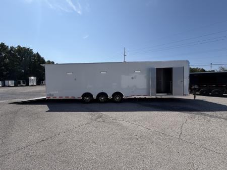 New 2026 Vintage Trailers 8.5x34 Race Trailer with Bathroom Package