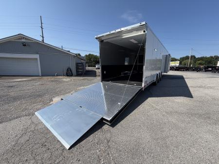 New 2026 Vintage Trailers 8.5x34 Race Trailer with Bathroom Package