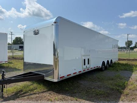 New 2026 Vintage Trailers 8.5x34 Race Trailer with Bathroom Package