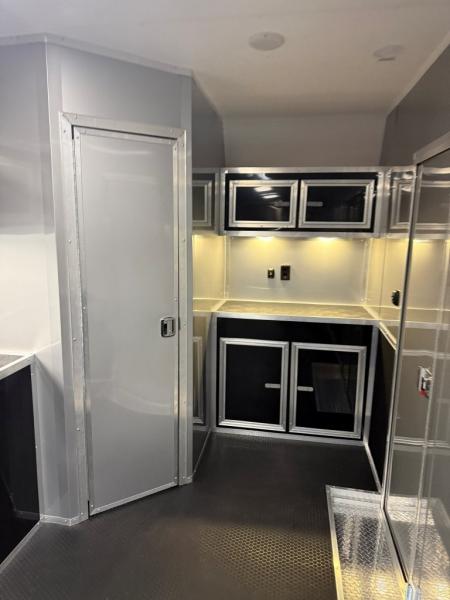 New 2026 Vintage Trailers 8.5x34 Race Trailer with Bathroom Package
