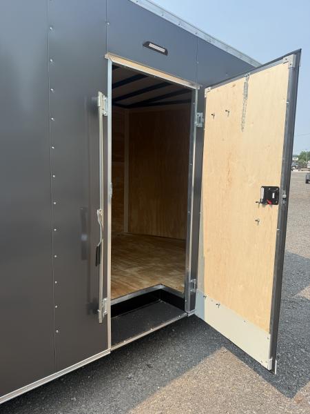 New 2027 Homesteader 8x24' V-Nose Trailer - GRAY