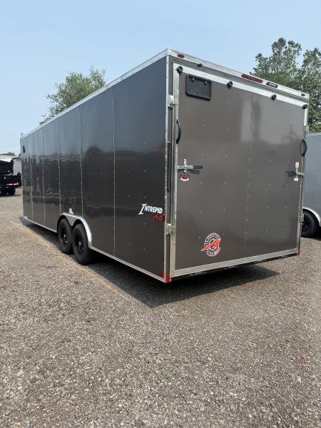 New 2027 Homesteader 8x24' V-Nose Trailer - GRAY