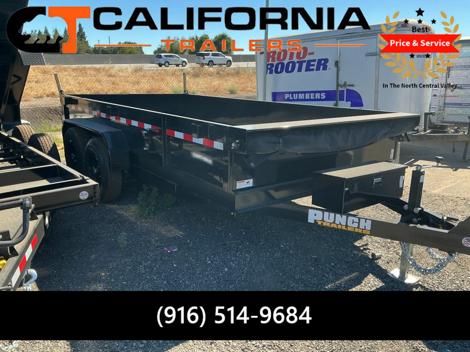 New 2026 Punch 83 x 14 Scissor Dump, 14K Dump Trailer
