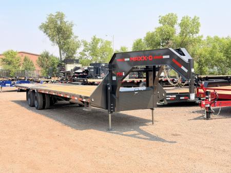 New 2027 MAXD 8.5-34 Tandem Dual Gooseneck Deckover Equipement Hauler W/ Hydraulic Dove 25.9K GVWR
