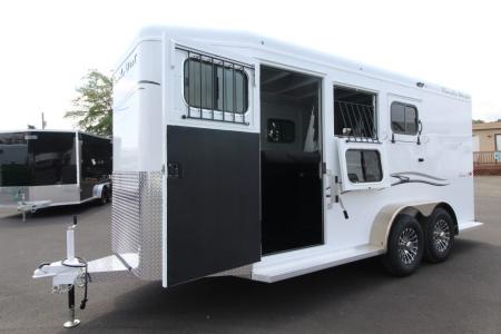 New 2027 Trails West Classic II Extra Tall 2 Horse Trailer w/ Escape Door